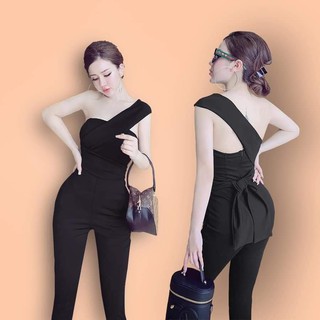 BD1051 JUMPSUIT ĐỒ BAY CÚP NGỰC CỘT DÂY CHÉO VAI EO SAU NƠ TO XINH XẮN Có size lớn XXL