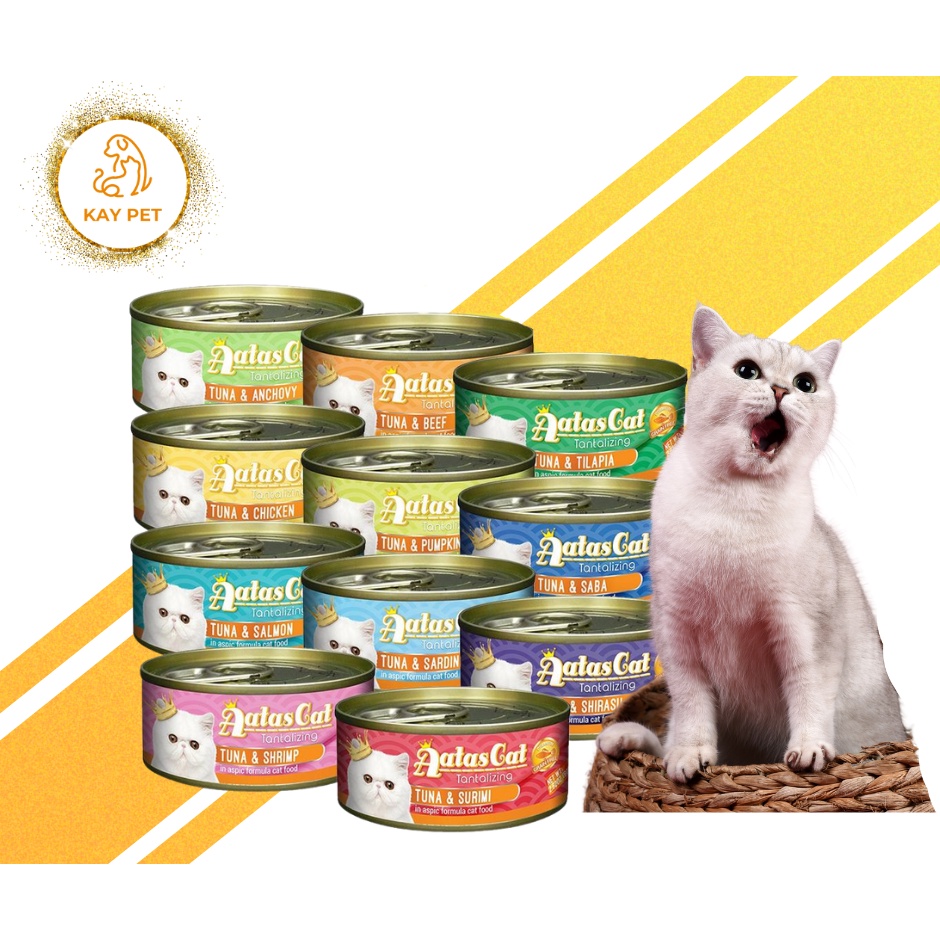 Pate lon Aatas Cat - lon 70g - Hàng Thái Lan
