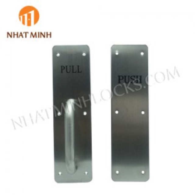 Bộ tay nắm cửa PULL PUSH inox 304 lắp cho cửa thoát hiểm, cửa vệ sinh.