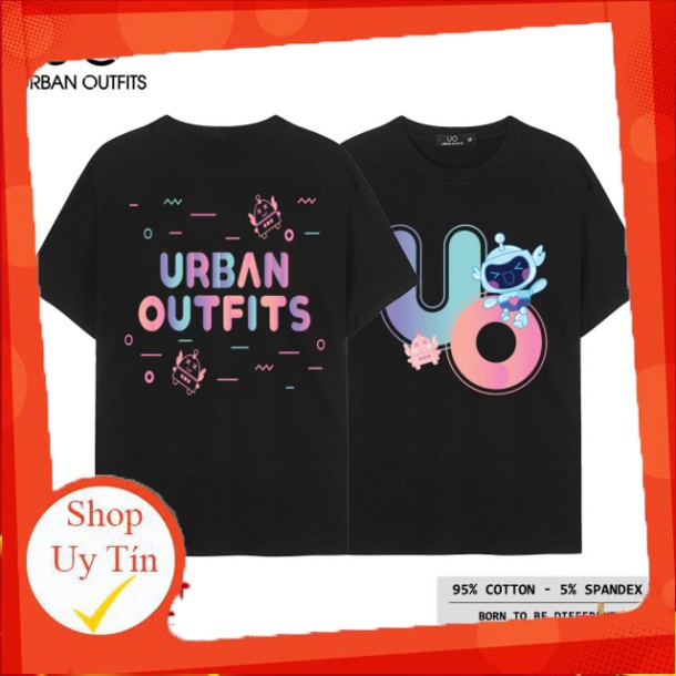 Áo Thun Tay Lỡ Nam Nữ Unisex Form Rộng URBAN OUTFITS In Bots UO ATO30 100 cotton