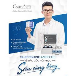Tế bào gốc phục hồi căng bóng da Cosmeheal super shine ampoule hộp 4 lọ có tách lẻ - Út store