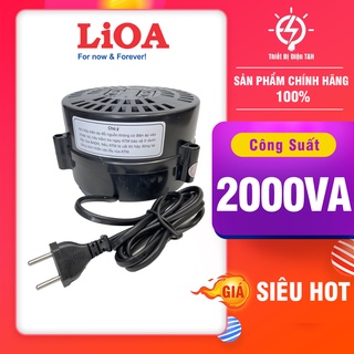 Biến áp 220v ra 110v, đổi nguồn 220v sang 110v, biến áp tự ngẫu LIOA, DN020, Công Suất 2.0kva, 2000VA