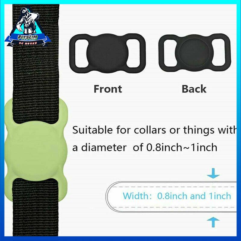 [Fitslim] Pet Collars Air Tag Holder Compatible With Air Tag Case Cover Fit Pet Collar
