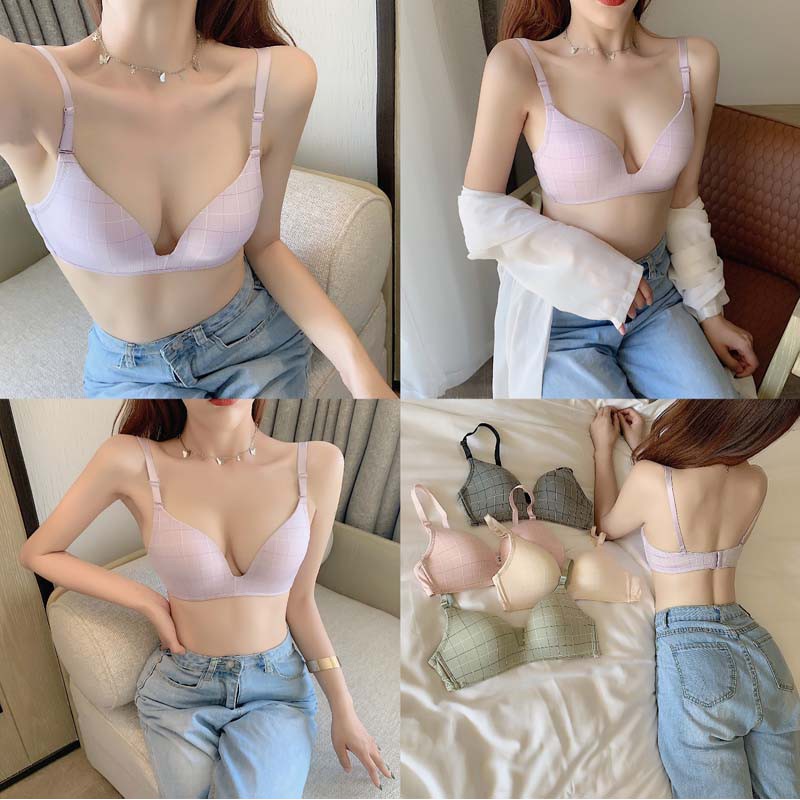 Áo lót AOWEINISI nâng ngực mỏng viền mỏng thoải mái đơn giản chất lượng cao