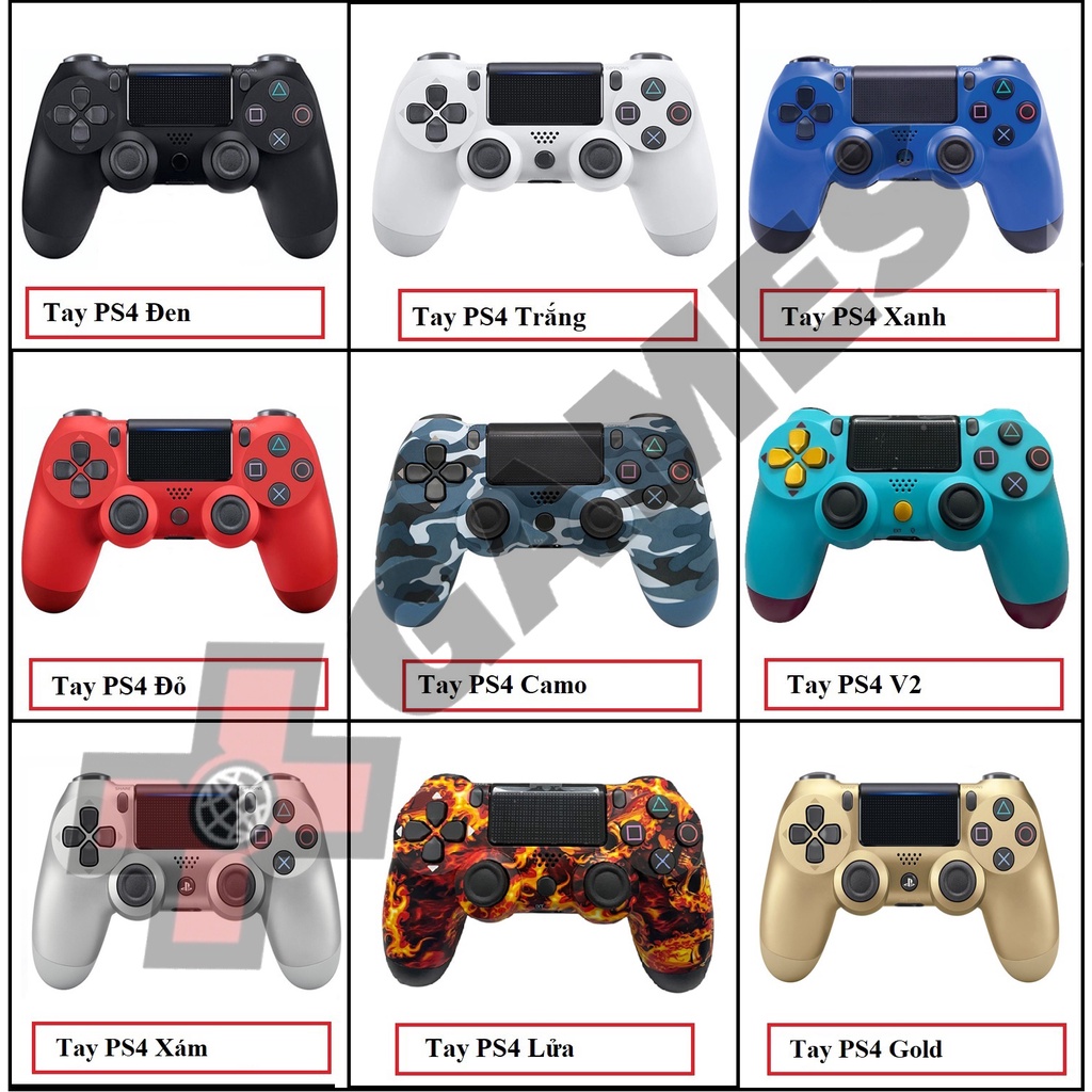 ps4 controllerTay cầm chơi game fifa online 4 360 Full Box Có Rung, Tay Cầm Doubleshock 4 không dây PC, Laptop (đỏ)