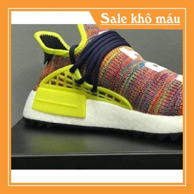 ADIDAS HUMAN RACE NMD Giày thể thao cao cấp phối thổ cẩm độc đáo dành cho nam và nữ -bh 12