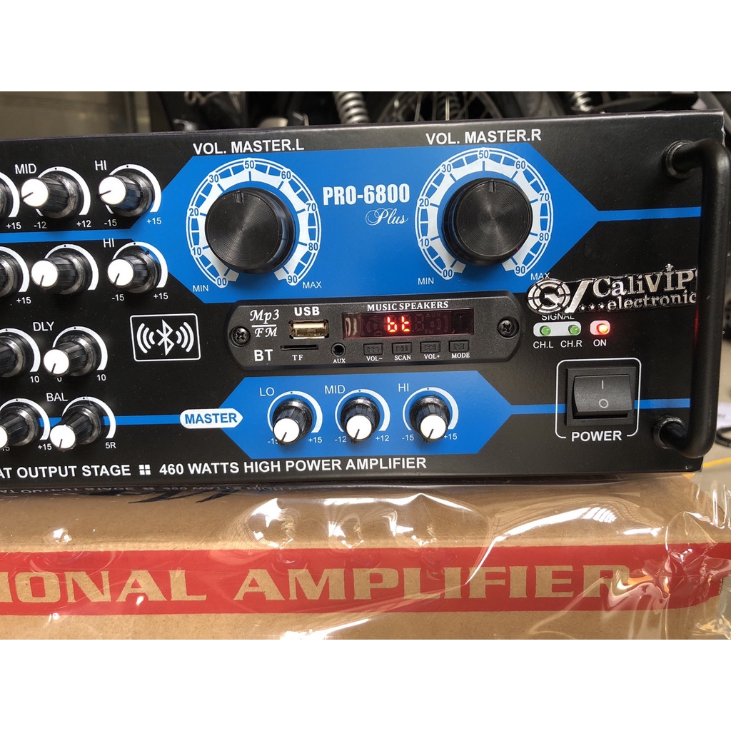 Amply CaliVIP Pro-6800 Chay 8 Sò Cs Mạnh Mẽ 500W