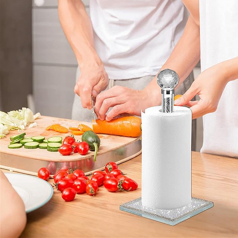 QQ Giá Đỡ Cuộn Giấy Vệ Sinh Bằng Nhựa Chống Trượt Tiện Dụng Cho Nhà Bếp