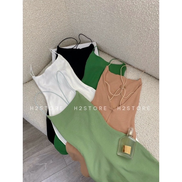 [FREESHIP] Đầm nữ ôm body form ngắn hở lưng đan dây ấn tượng nhiều màu vải dày xịn sẵn mút ngựcr