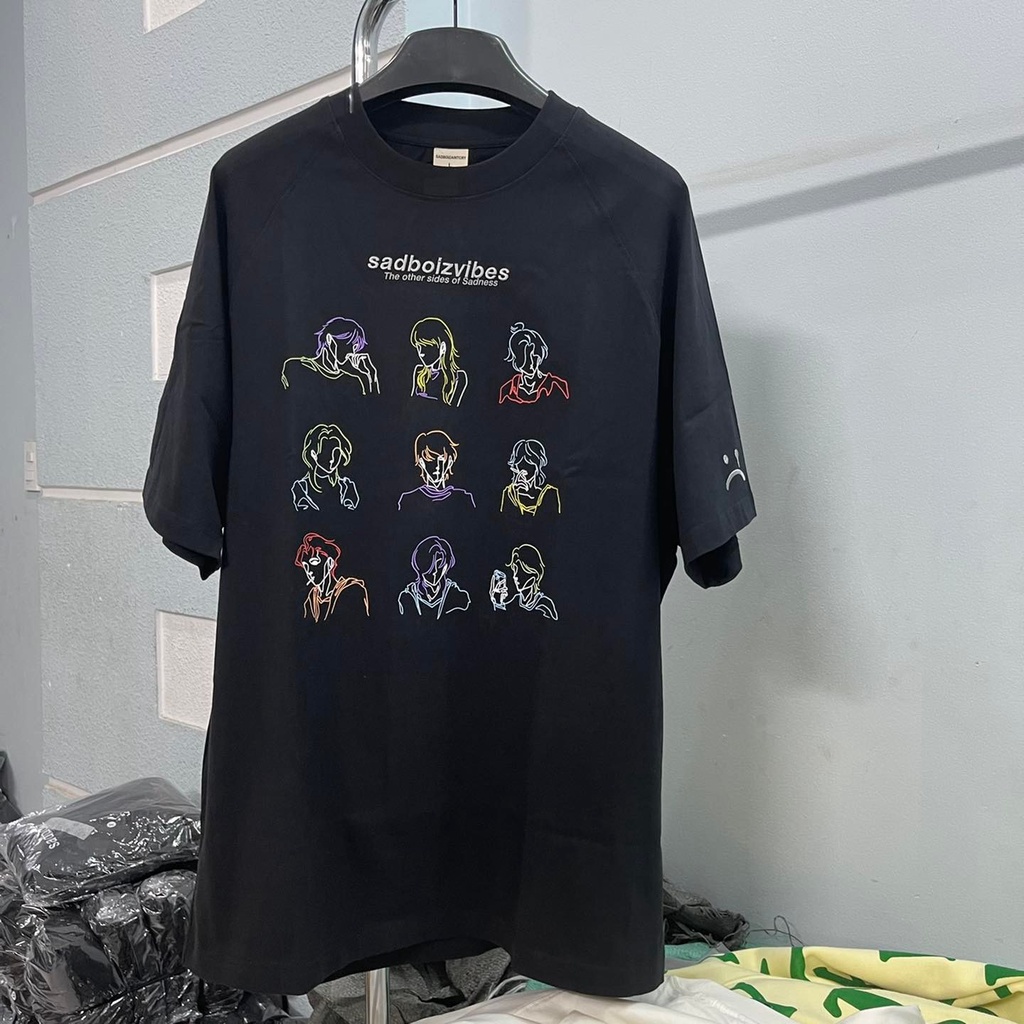 Áo thun unisex sadboiz sadboizvibes toss tee áo thun tay lỡ nam nữ sad boiz toss hình thêu full tag - Gin Store