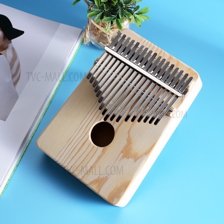 Đàn Kalimba 17 phím chất liệu gỗ Mahogany kích thước 18*13*3.5cm có thể tự trang trí tại nhà