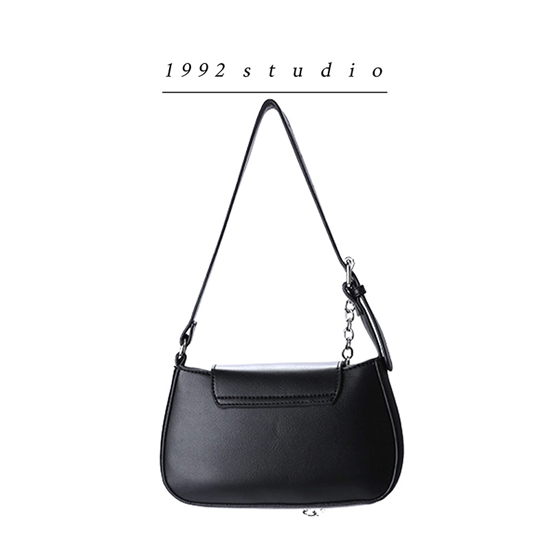 Túi xách nữ 1992 s t u d i o / CARYN BAG / màu đen 2 dây đeo vai, đeo chéo phối xích phụ kiện sành điệu