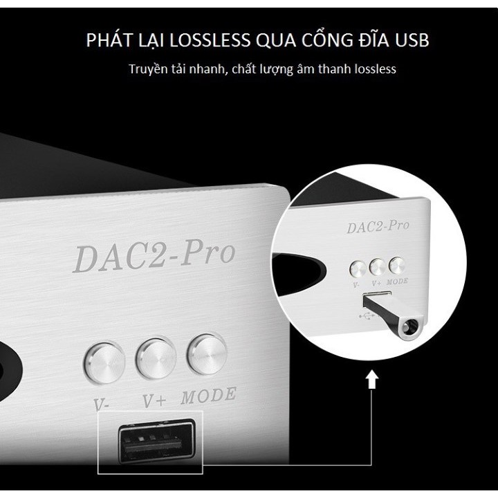 Bộ Dac Giải Mã Khuếch Đại Âm Thanh Bluetooth 32Bit 192Khz Trasam Dac2 Pro - Dac Nghe Nhạc Dsd Bluetooth 2020