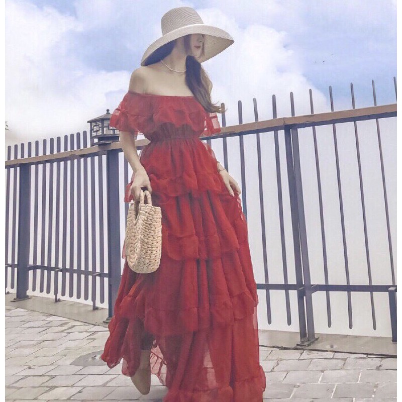 ❤️VÁY ĐẦM MAXI TRỄ VAI DÀI DÁNG XOÈ BỒNG BỀNH, VÁY CHỤP ẢNH ĐẸP SANG CHẢNH, MAXI ĐI BIỂN DU LỊCH, ĐẦM DÁNG DÀI❤️ | BigBuy360 - bigbuy360.vn