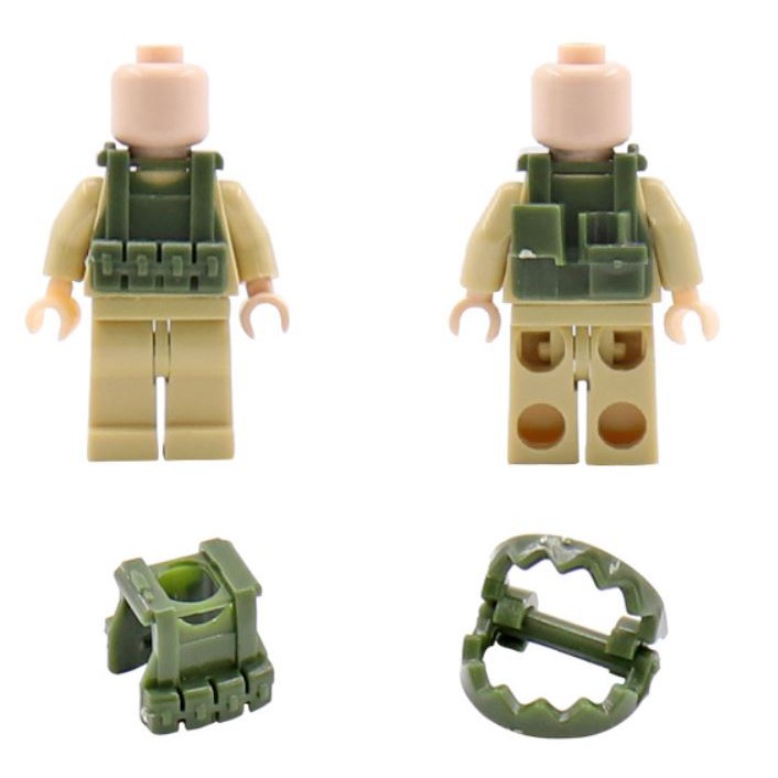 Đồ chơi Lego(non)-Set giáp quân đội+ bẫy gấu 0050-6