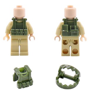 Đồ chơi lắp ráp swat army , mô hình đồ chơi -Set giáp quân đội+ bẫy gấu 0050-6