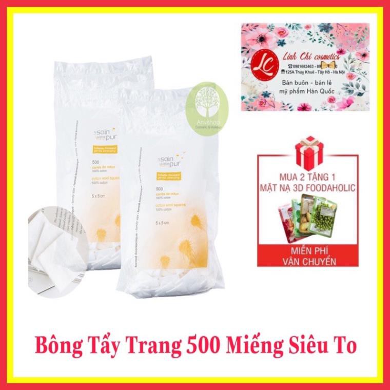 Bông Tẩy Trang Pháp Siêu To Khổng Lồ 600 Miếng