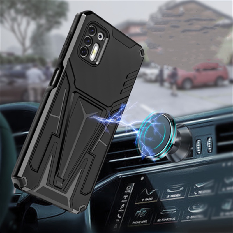 Ốp Điện Thoại Kiểu Giáp Bảo Vệ Chống Rơi Có Giá Đỡ Cho For iPhone 7 8 SE X XR XS Max Plus 2020