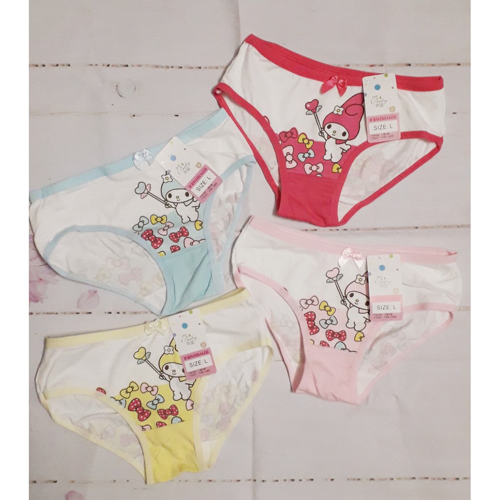 Set 4 quần chíp TAM GIÁC cho bé, quần lót cotton cho bé gái