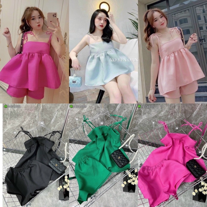 BIGSIZE Sét áo babydoll hai dây xinh xắn bigsize 50-90kg