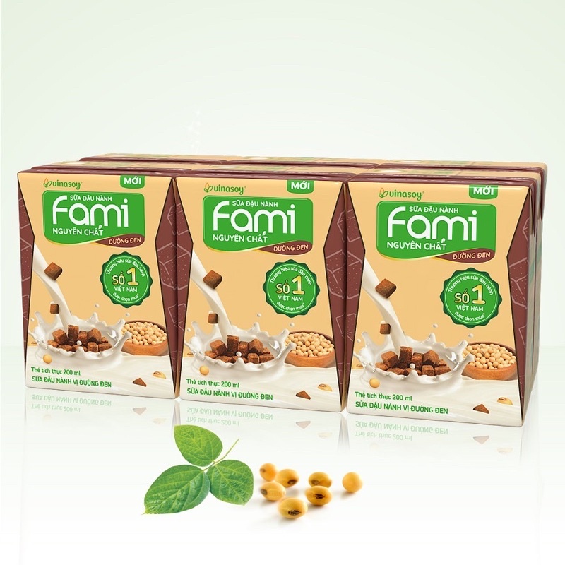 Sữa Đậu Nành Fami  - 6 hộp x 200ml