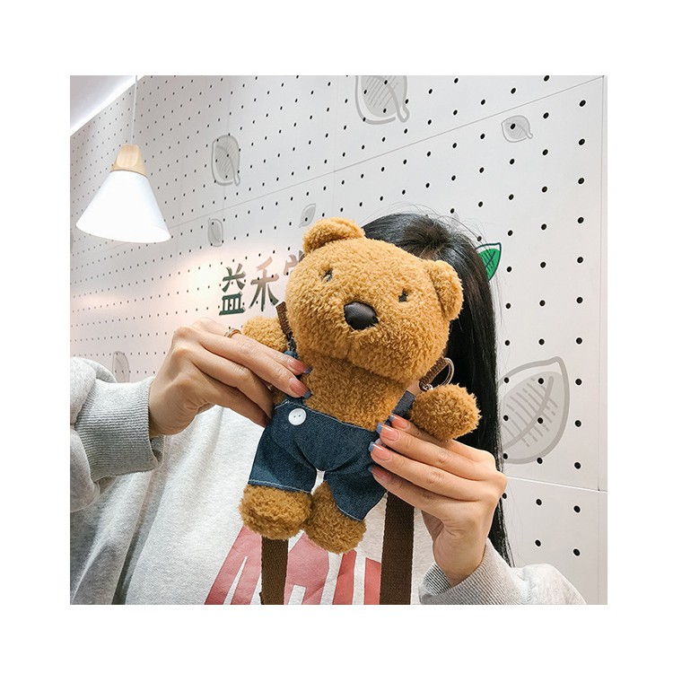 Túi Đeo Chéo Teddy Bear - Túi Chéo Gấu Bông