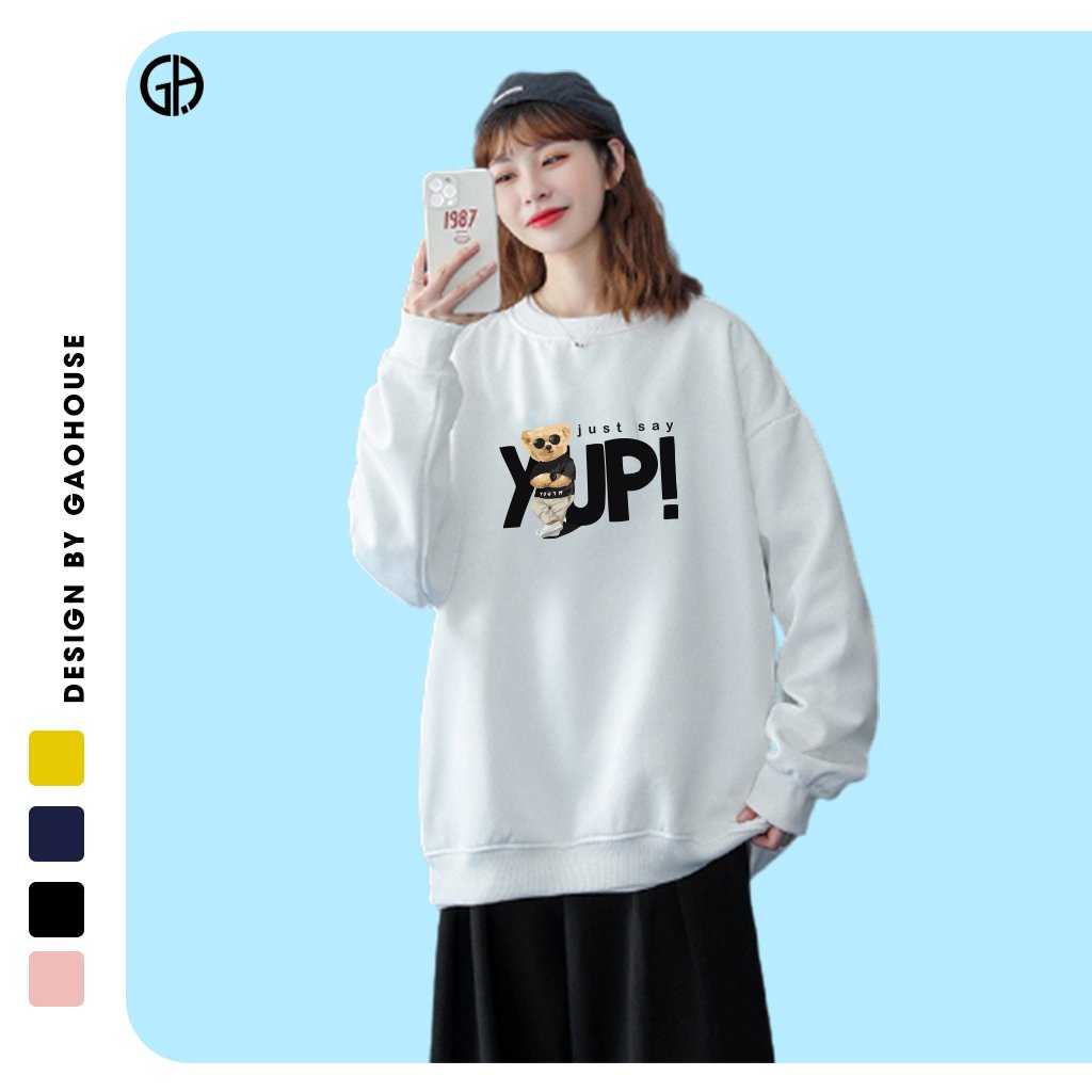 [Mã MABR30FA giảm 10% tối đa 30k đơn 99k] Áo Sweater/Hoodie Unisex Gạo House YUP - N255
