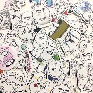 Sticker rabbit&bear dán trang trí scrapbook, planner,... size nhỏ 3-5cm