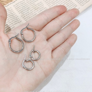 Khuyên tai tròn nhỏ basic (Ảnh thật shop tự chụp)