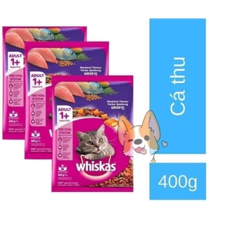 Hạt Whiskas cho mèo lớn 400g và 1.2kg