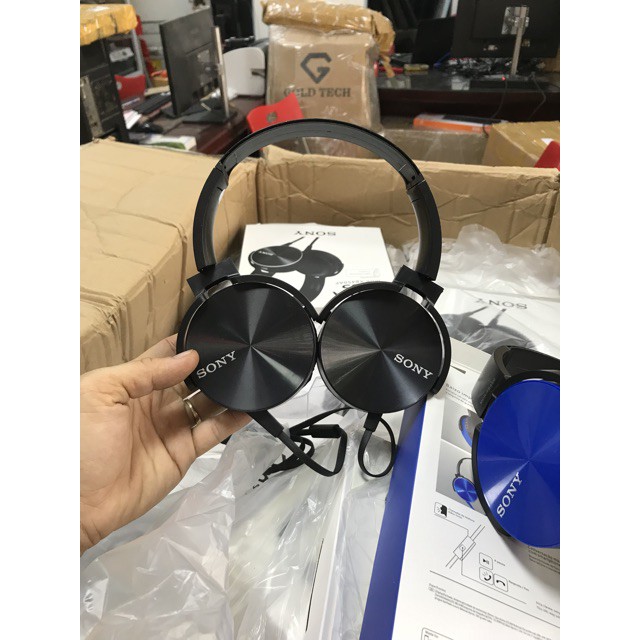 Tai nghe Sony MDR-XB450AP + bộ chuyển dùng máy tính | BigBuy360 - bigbuy360.vn