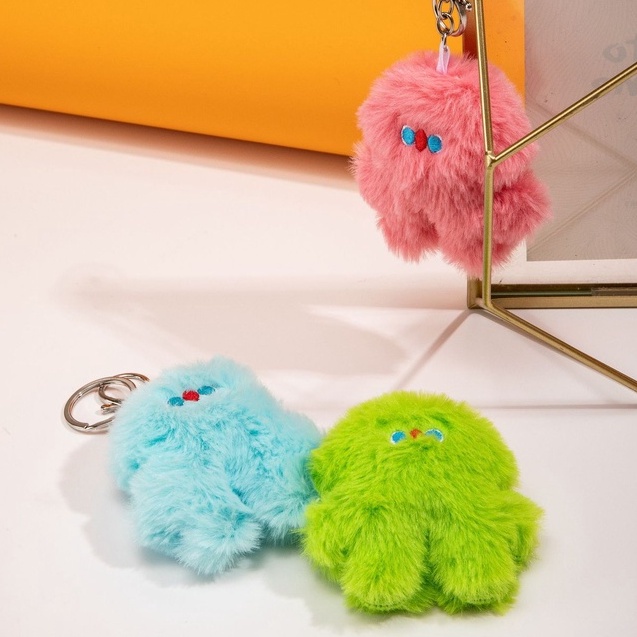 Móc khóa bạch tuộc cute, móc cài cho balo, túi, móc chìa khóa