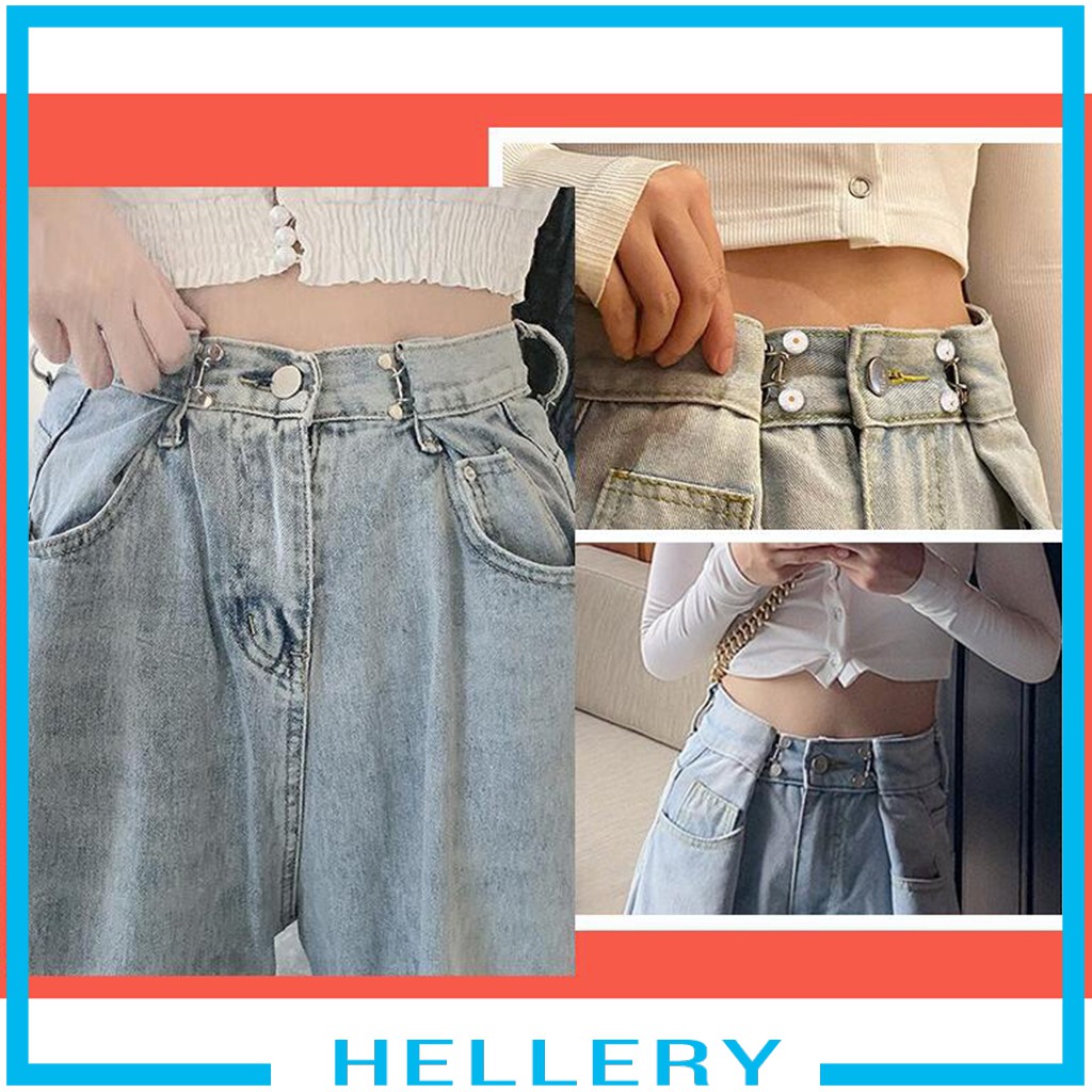 Bộ 4 Khóa Thắt Lưng Quần Jean Có Thể Điều Chỉnh