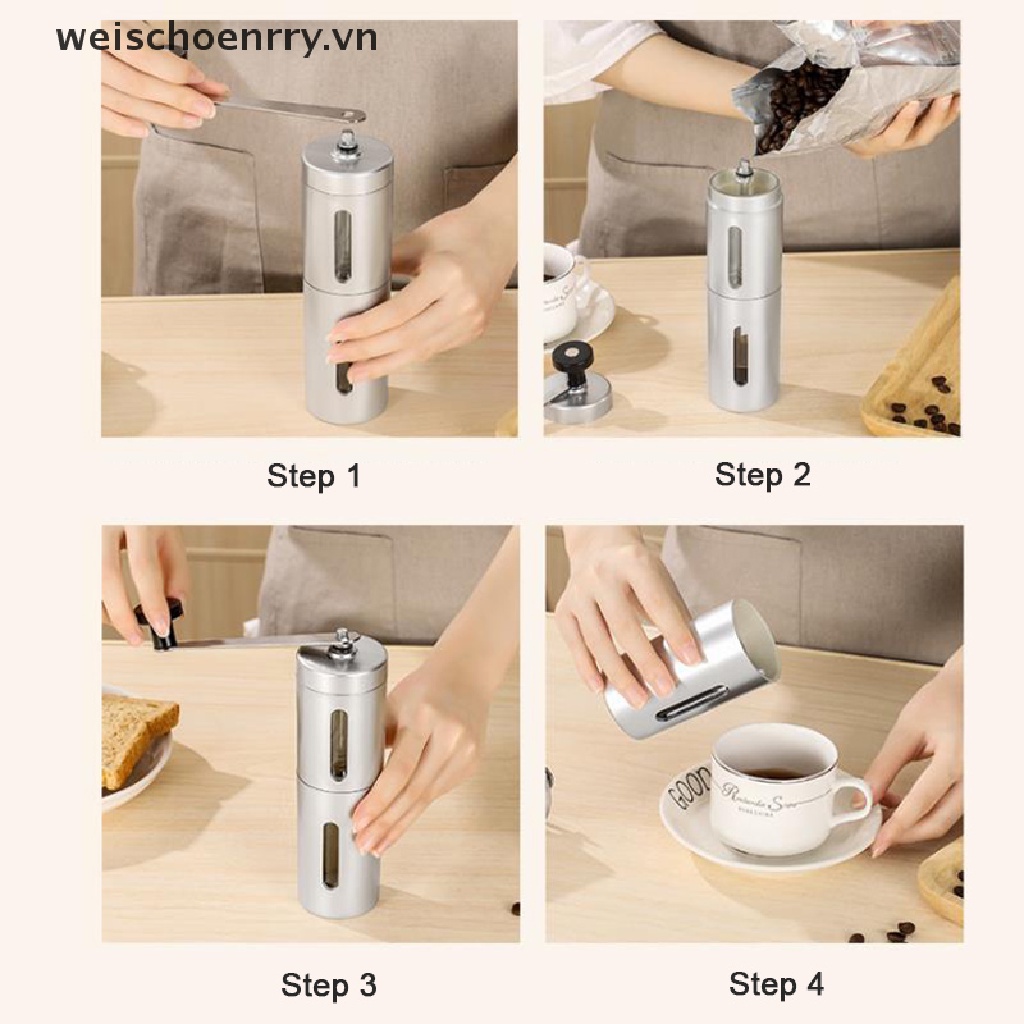 Máy Xay Cà Phê Bằng Tay Chất Liệu Thép Không Gỉ