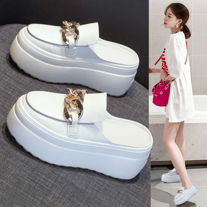 Dép Đế Dày Tăng Chiều Cao Phong Cách Mới Cho Nữ