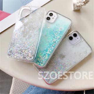 iPhone 11 Pro Max X XS XR XSMax 8 7 6 6s Plus SE 2020 Fashion INS Style Fresh Clear Color Glitter Liquid Quicksand Soft Phone Case