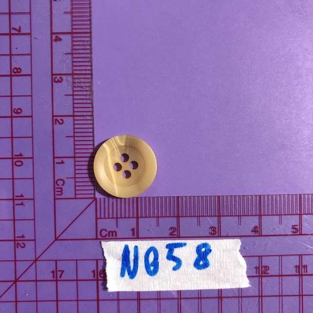 Combo 10 nút áo nâu xám vân N057-N060