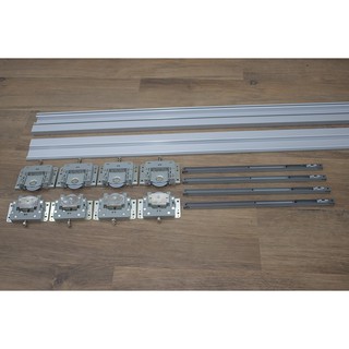 RAY LÙA TỦ ÁO -Có GIẢM CHẤN Ray 2 mét ( bắt nổi - T409)