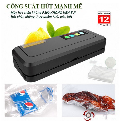 Máy hút chân không thực phẩm mini, máy hút chân không không kén túi p280 bản quốc tế, bảo hành 12 tháng