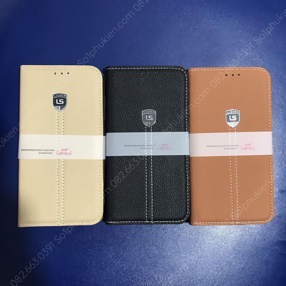 Bao da Vsmart Aris/ Aris pro  nắp gập, chống đỡ xem phim, chất da sang trọng
