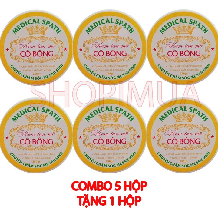 Combo 6 Hộp Kem tan mỡ bụng 250g