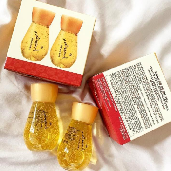 Bộ serum vàng 24k mini dưỡng trắng da chống lão hóa mờ thâm nám Labelage Hàn Quốc 30mlx2 lọ