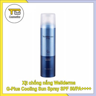 Xịt chống nắng wellderma g plus cooling sun spray spf 50/pa++++