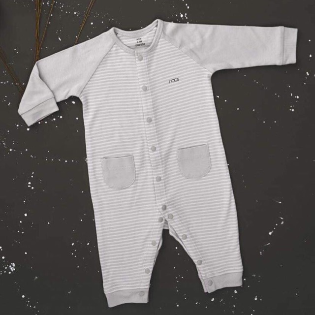 Body không tất kẻ ghi Nous 0-12M