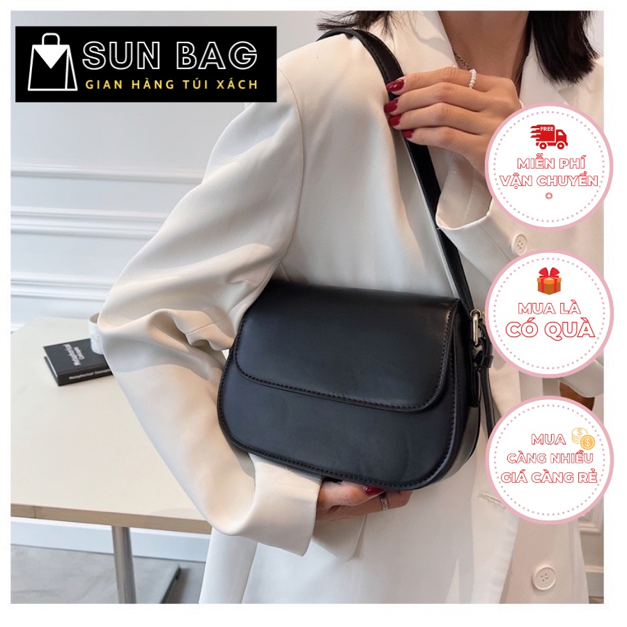 Túi xách nữ đeo chéo, đeo vai túi đi chơi, đi học, da đẹp, cao cấp size 22cm SB195
