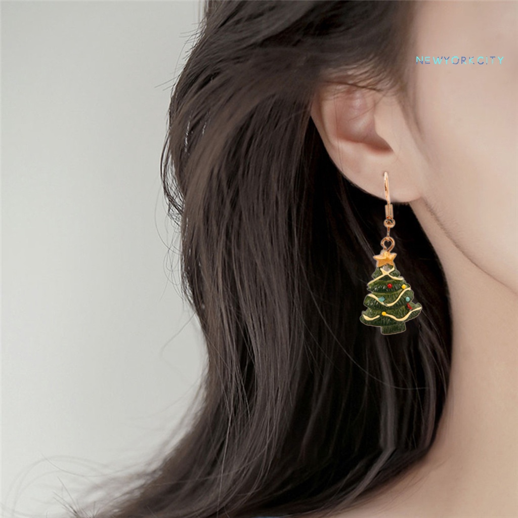 1 Đôi Khuyên Tai Chủ Đề Giáng Sinh Dễ Thương