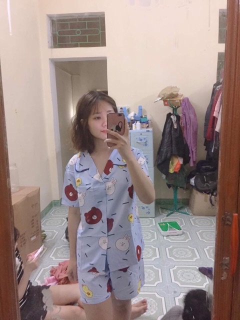 Bộ ngủ Byjama tay ngắn quần ngắn | BigBuy360 - bigbuy360.vn