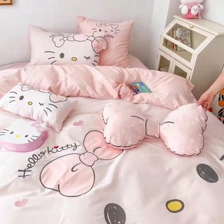 Bộ Chăn Ga Gối Lụa 60S Kitty đáng yêu ( 3 mẫu)