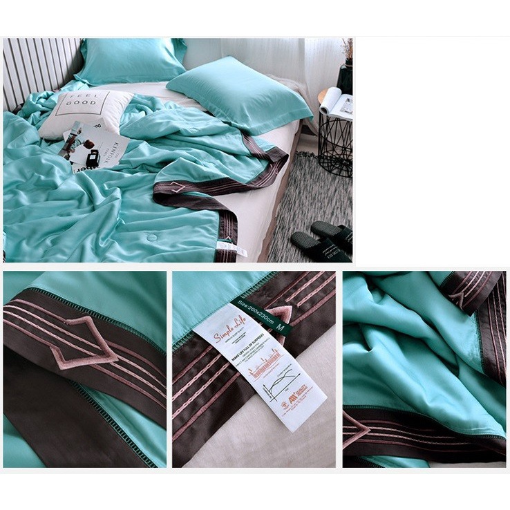 XS360 -Chăn bông lụa 4 mùa cao cấp hàng nhập