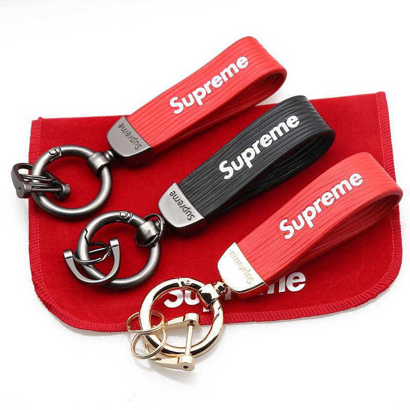 Móc Khóa In Chữ Supreme &amp; Os Thời Trang Âu Mỹ
